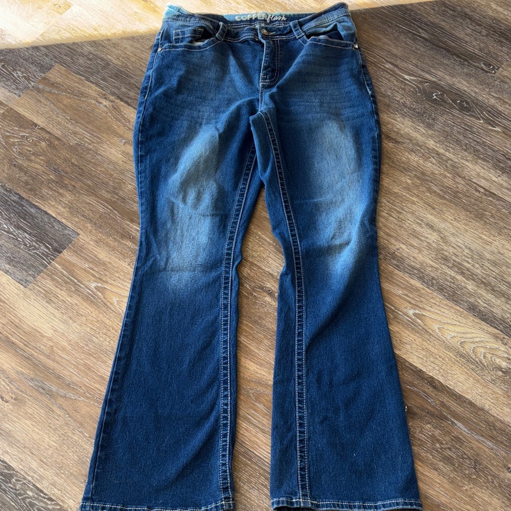 Copper Flash Women's Blue Denim curvy Jeans 10